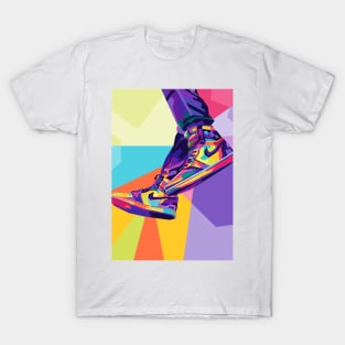 Design Shoes Sneakers Wpap Pop Art T-Shirt